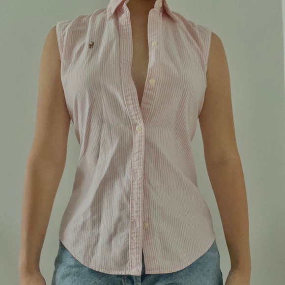 Ralph Lauren striped cotton button down shirt - Picture 9 of 9